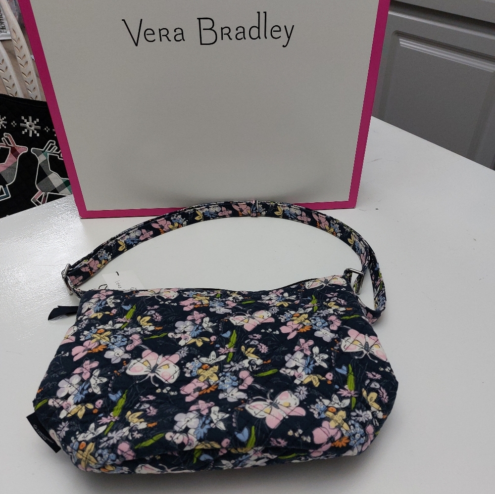 Bucket Crossbody Bloom Boom Navy NWT